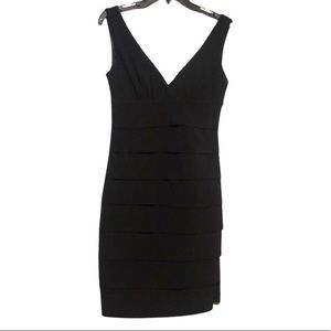 Black Ruffle Front Dress Size 6